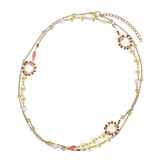 Sun Halo Halskette – Lichtträgerin mit goldener Aura