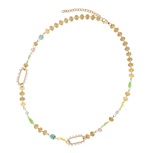 Jade Garden Halskette – Sanfte Frische, florale Balance