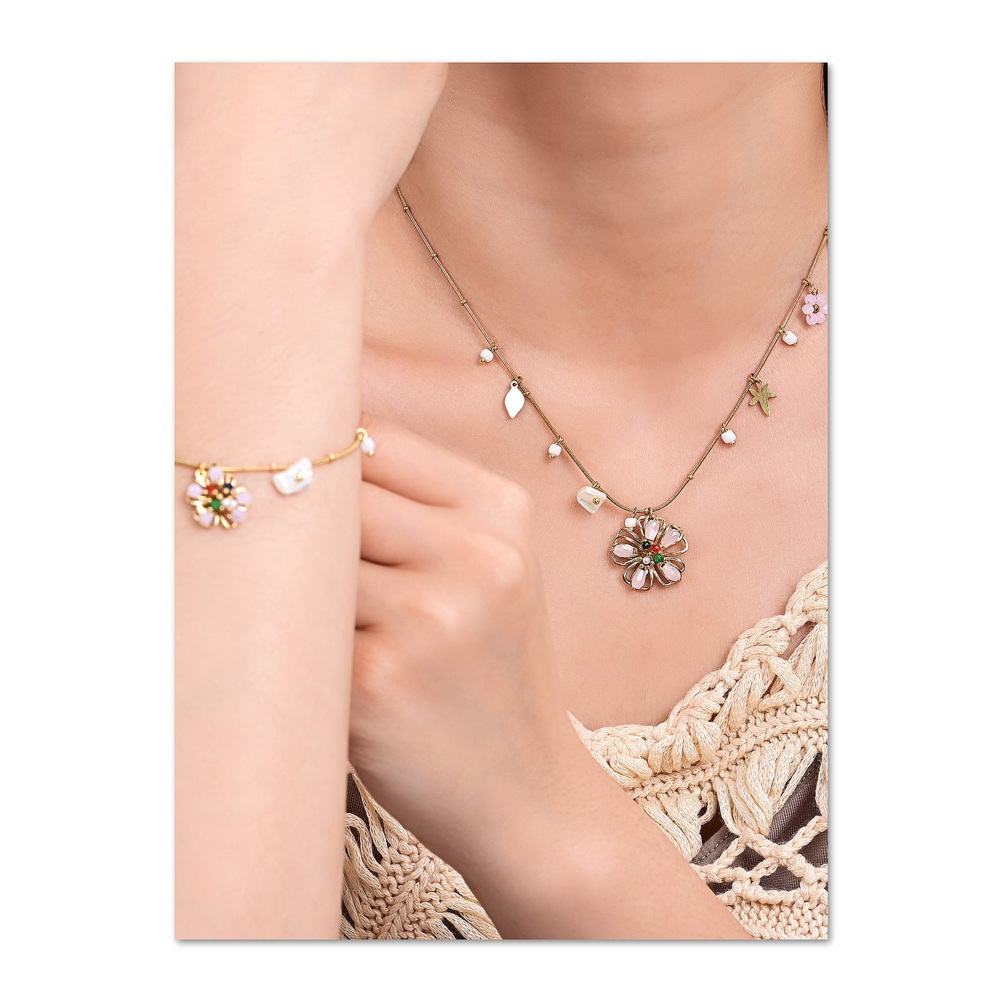 Fleur de Soul Armband – Zarte Stärke & florale Seele