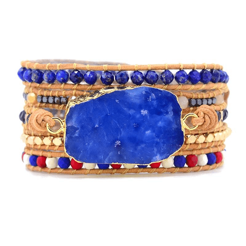 Khalee Samo Charme Perlen Wickelarmband | Boho | 100% Handgemacht