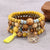 Boho Baum des Lebens Charme Perlenarmband Set - Gelb - 4er Set