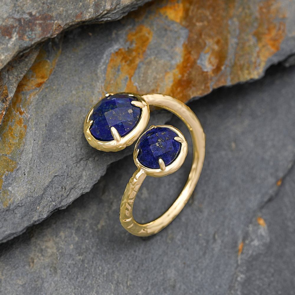Twin Soul Ring Lapislazuli – Detailansicht