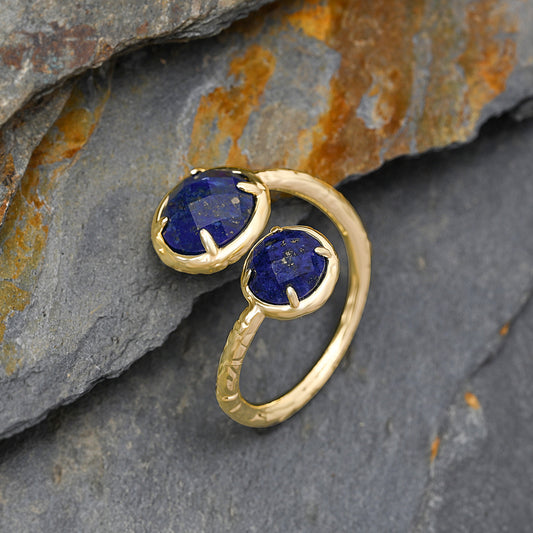 Twin Soul Ring Lapislazuli – Detailansicht