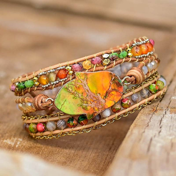 Amazonen Hand der Fatima Wickelarmband | Boho