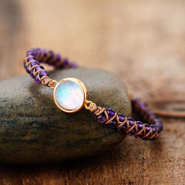 Amethyst Opal Yoga Bracelet | Boho | 100% Handmade | Miscellaneous Colours