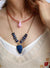 Khalee Samo Bohemian Natural Stones Lapis Pendant Necklace Women Exquisite Charm Beaded Choker Necklace OL Jewelry Femme Wholesale