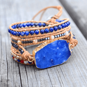 Khalee Samo Charme Perlen Wickelarmband | Boho | 100% Handgemacht