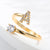 Khalee Samo Fashion A-Z 26 Letter Ring Gold Silver Rose Gold Personality Finger Rings Women Simple Elegant Jewelry Friendship Gift Wholesale