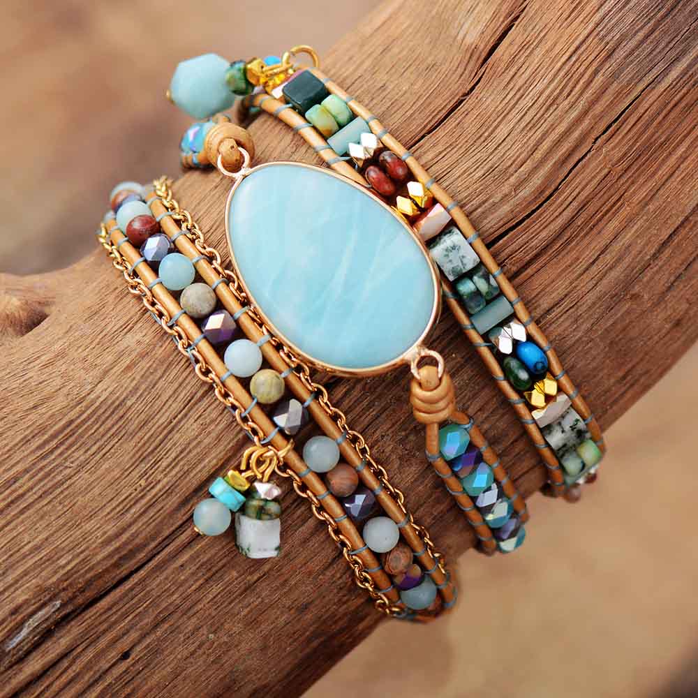 Boho Jewelry Leather Wrap Bracelet