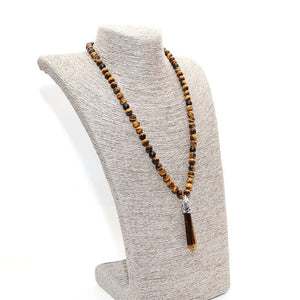 Khalee Samo Obsidian Mala Halskette | Boho | 100% Handgemacht