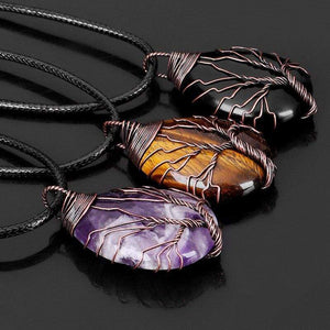 Khalee Samo Obsidian Tropfen Halskette | Boho | 100% Handgemacht