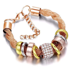 Intertwined fashion bracelet