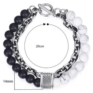 Jasper Chain Bracelet "The Protector" | Boho | Elegant | Men's
