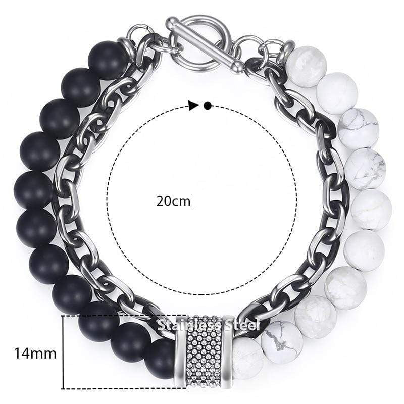 Tiger Eye Chain Bracelet "The Warrior" | Boho | Elegant | Men's