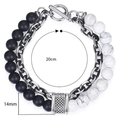 Tiger Eye Chain Bracelet "The Warrior" | Boho | Elegant | Men's