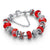 khaleesamo Red 1 Velvet Charm Armband-Set